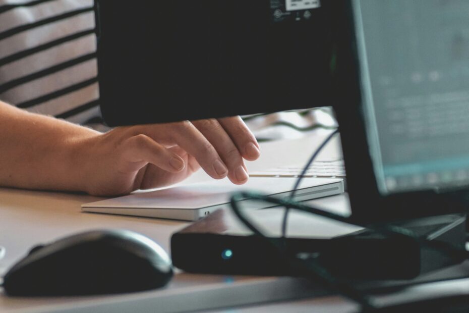 Person Using a Keyboard